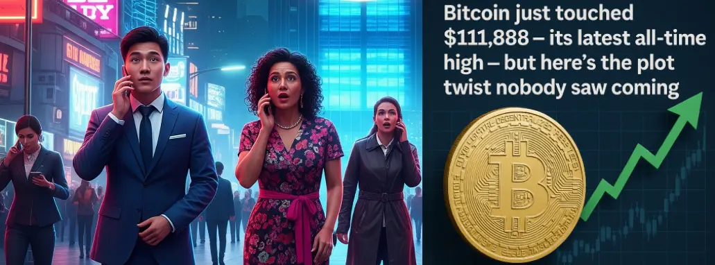 Bitcoin just touched $111,888 - its latest all-time high - but here's the plot twist nobody saw coming.