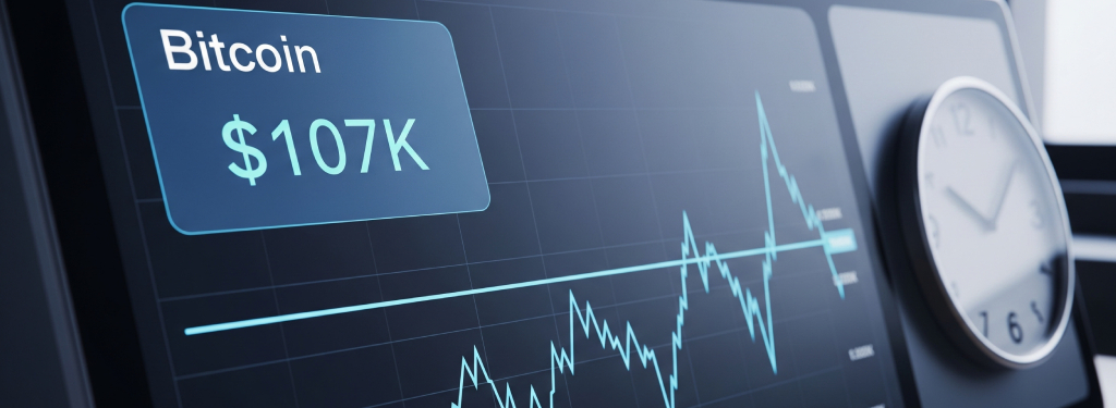 The market's kinda stuck right now. Bitcoin is still at $107K.
