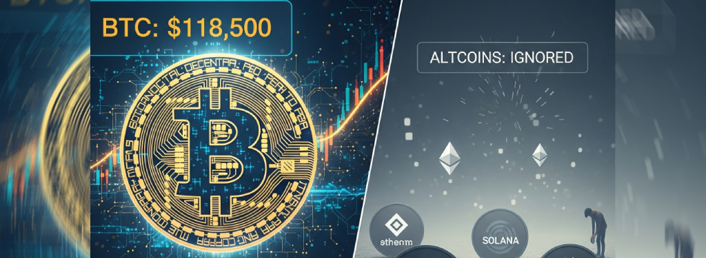 Bitcoin's stuck at $118,500 while altcoins are getting ignored