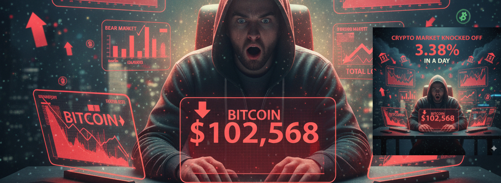 The crypto market just knocked off 3.38% in a day
