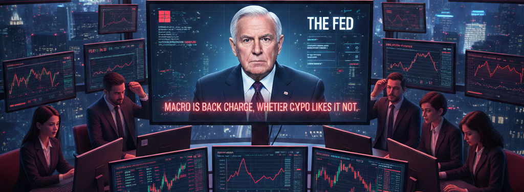 Macro is back in charge, whether crypto likes it or not